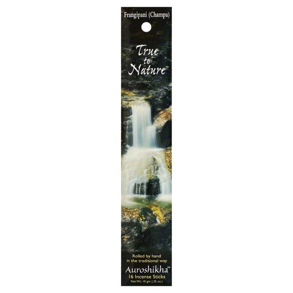 Auroshikha True to Nature Incense Sticks Perfection Frangipani Exotic and Floral Aromatherapy Fragrance 0.35Oz (10g)